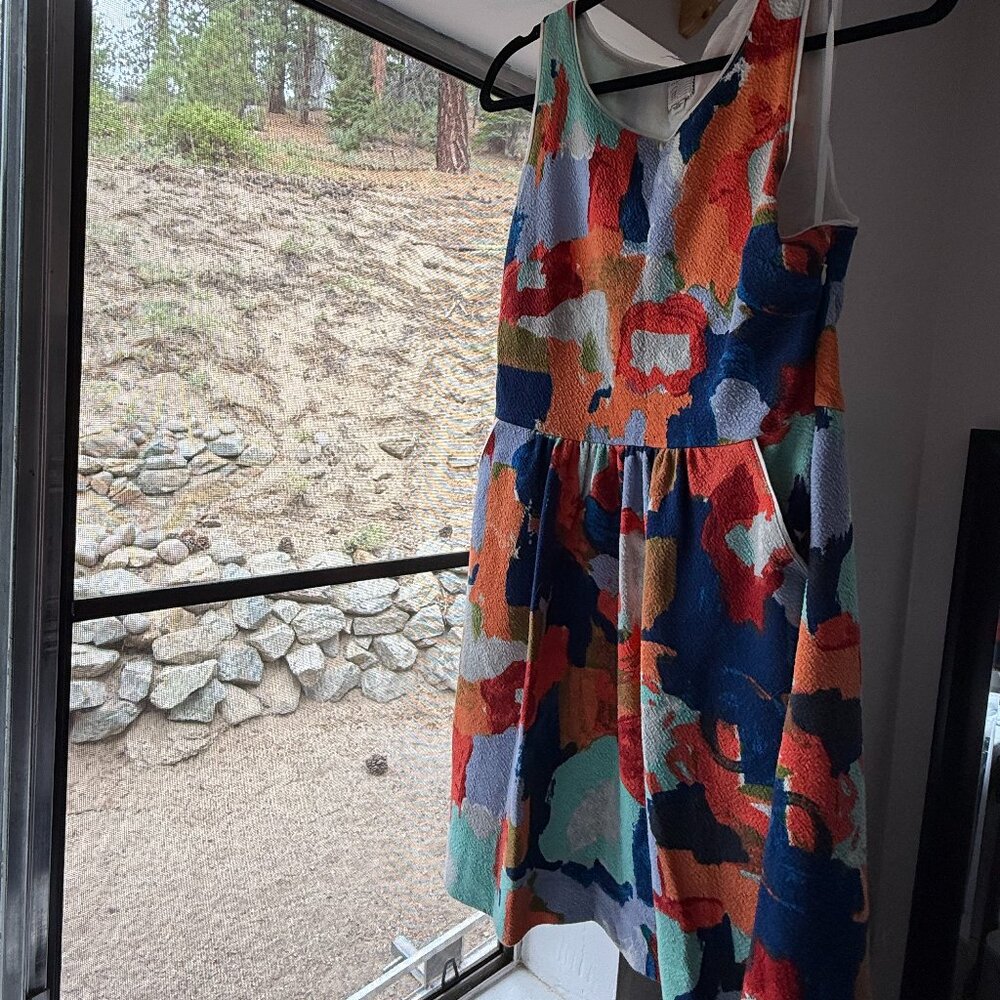 ANTHROPOLOGIE 9-H15 STCL | Colorful Bubble Dress, Size 8
